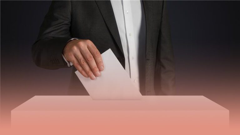 member casts election ballot while navigating election stress using six strategies for mental well-being