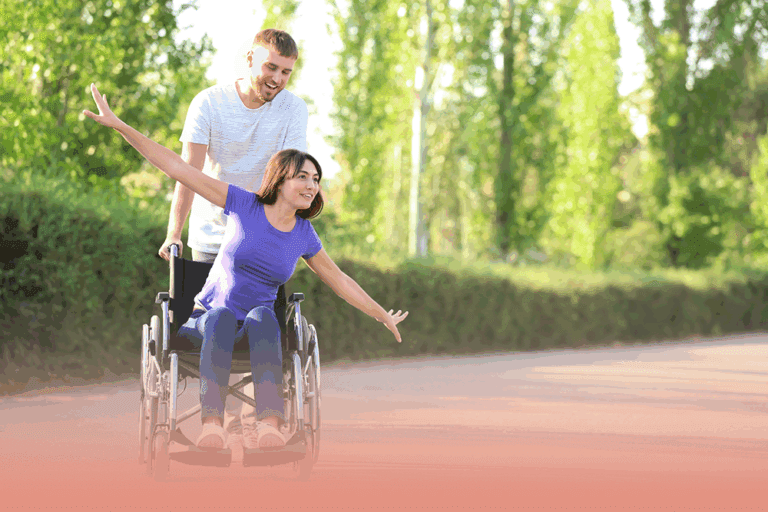 couple enjoys the outdoors as they discover the benefits of nature to mental health.