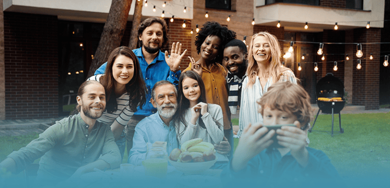 Family and chosen family gather to build strong family support systems and connection.